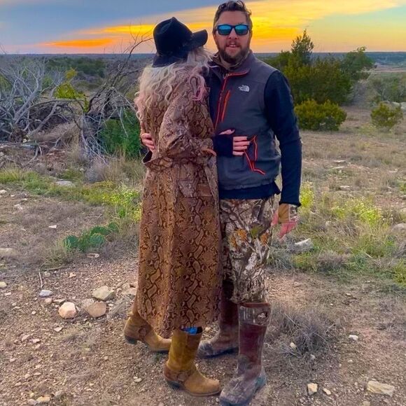 Vegan Leather Snakeskin Full Length Trench Coat - Picture 9 of 16